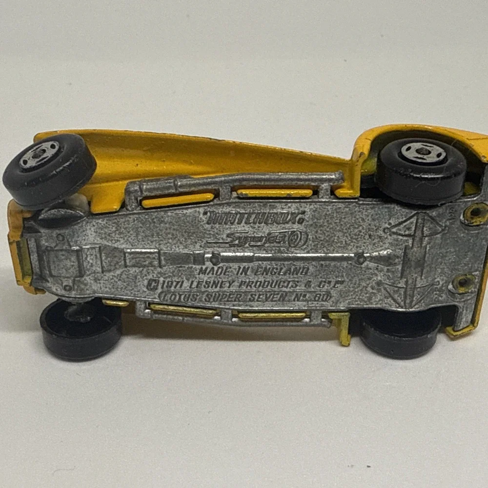 Vintage Lesney Matchbox Superfast Lotus Super Seven #60 Made In England 1971